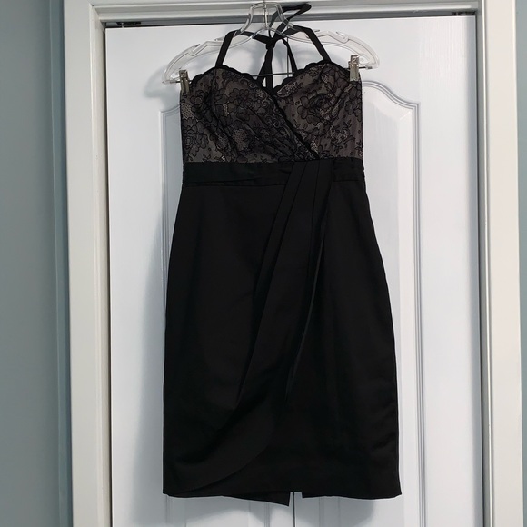 NEXT size 12 mini cocktail dress with lace bodice sweetheart neck - Picture 6 of 9